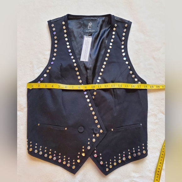 New Rachel Zoe Studded Vest Size Large - Picture 2 of 6